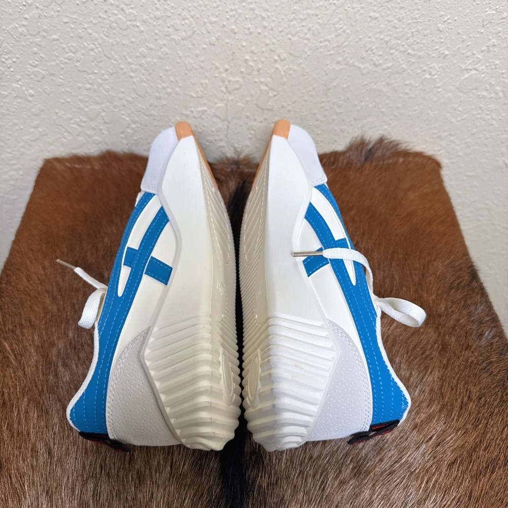 DE‎ FLORANCE $139 8.5 Cloudea 1.0 White Blue Low Top Sneakers Italy Comfort - Picture 5 of 9